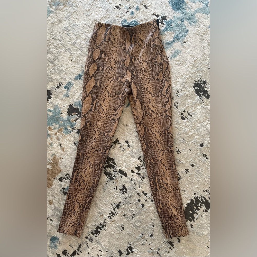 Zara snakeskin leggings